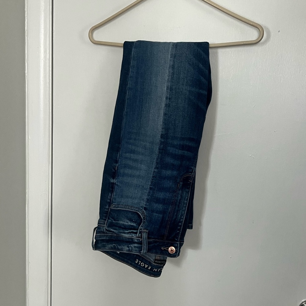 American Eagle Two Tone Super Stretch Jeggings